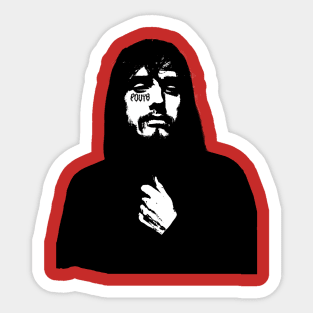 Pouya Inspired Florida Rapper Face Tattoo Design - Unique Hip-Hop Artwork Sticker